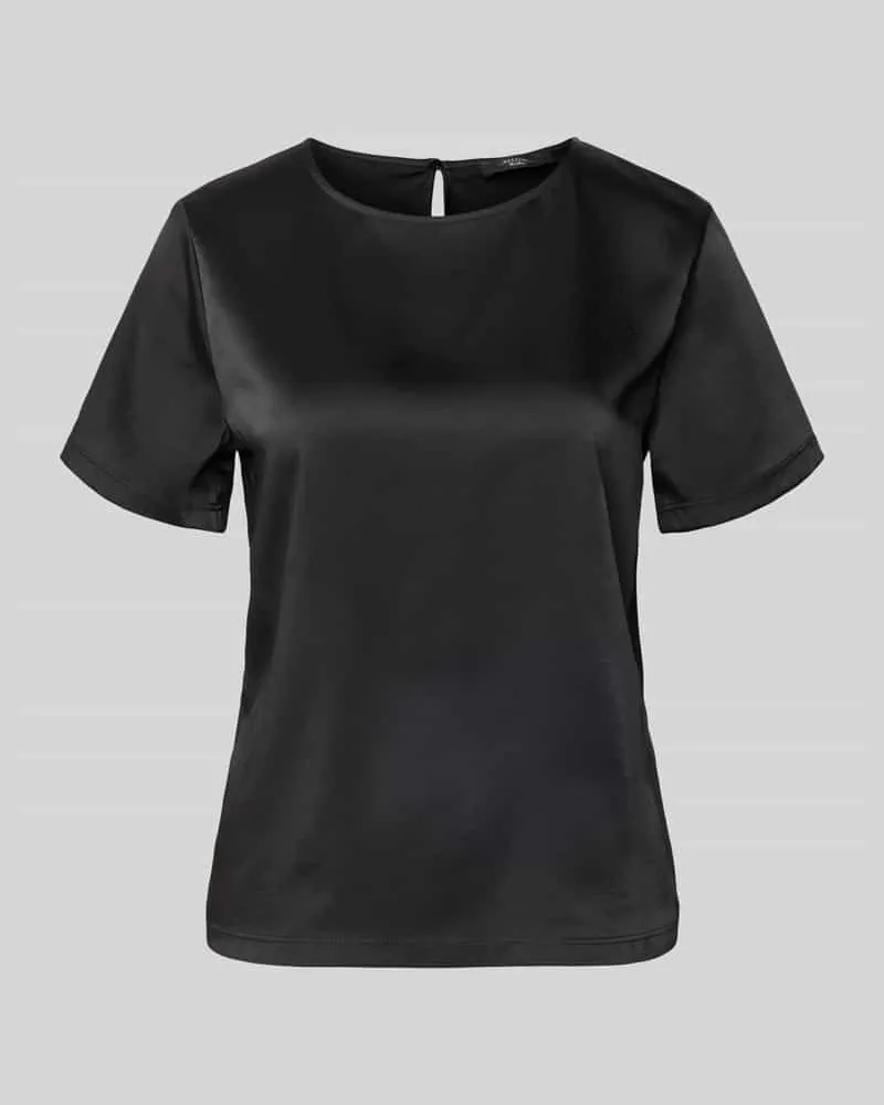 Max Mara Regular Fit T-Shirt mit Lyocell-Anteil Modell 'ZONA Black