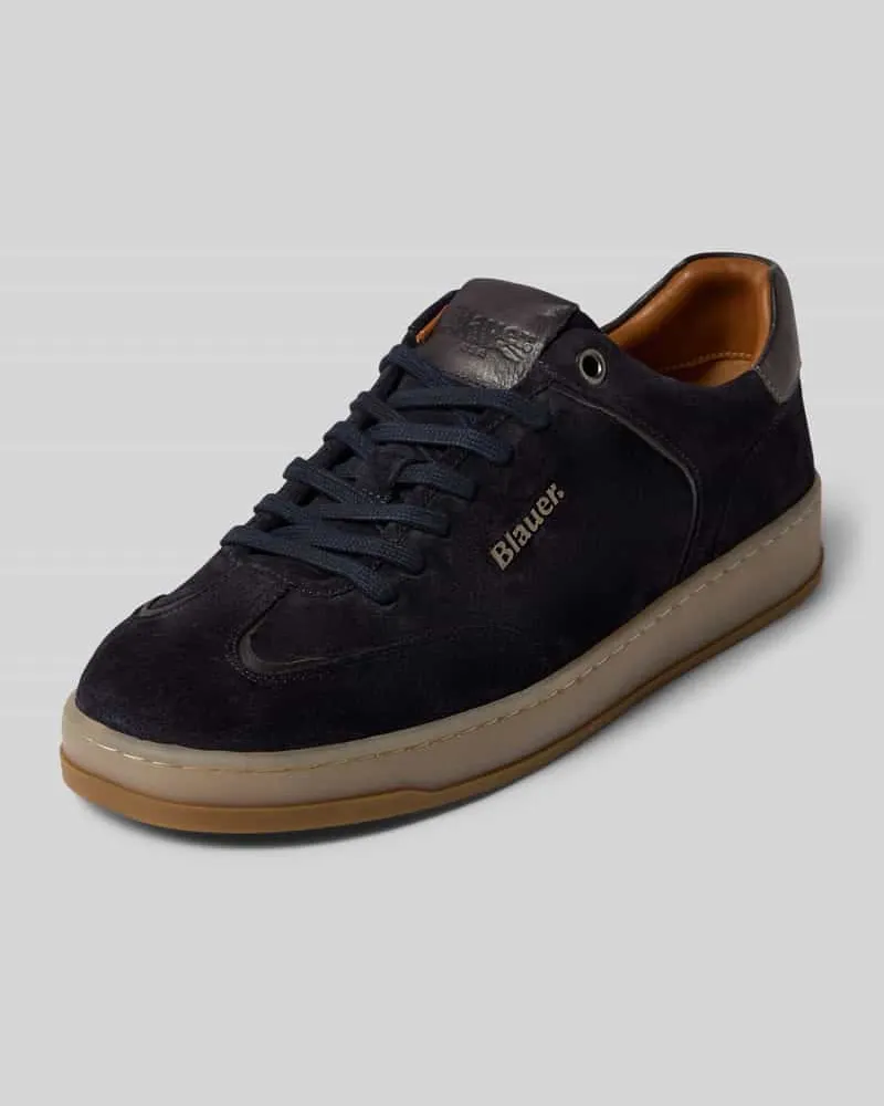 Blauer Sneaker mit Schnürverschluss Modell 'FARRELL Marine