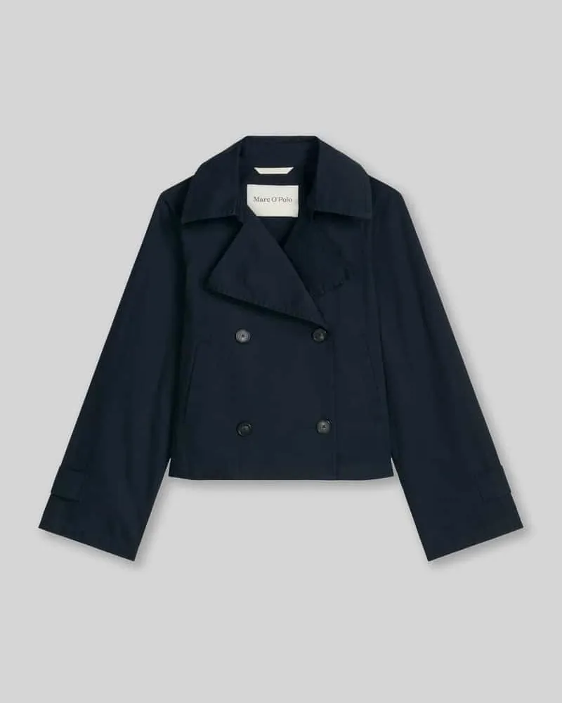Marc O'Polo Relaxed Fit Trenchjacke aus Baumwolle Marine