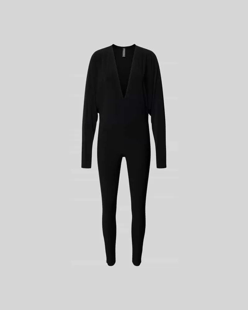 Norma Kamali Jumpsuit mit Stretch-Anteil Black