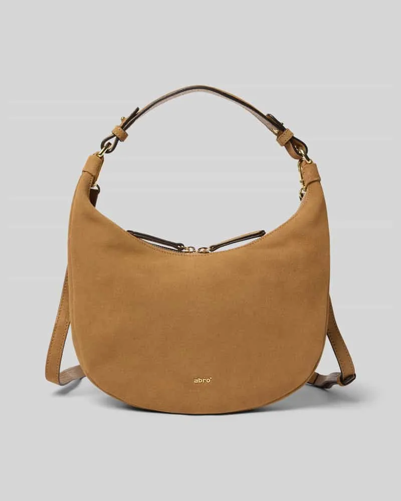 Abro Hobo Bag aus echtem Leder Modell 'NANA Hellbraun