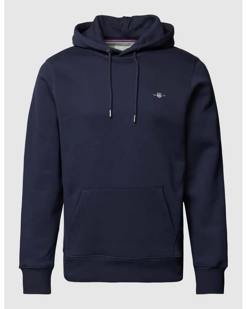 Gant Hoodie mit Label-Stitching Modell 'SHIELD Marine