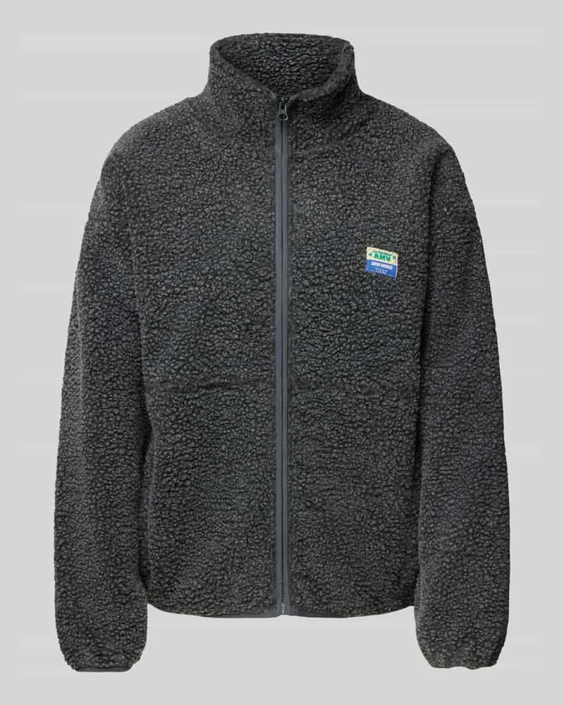 American Vintage Jacke aus Teddyfell Modell 'HOKTOWN Anthrazit
