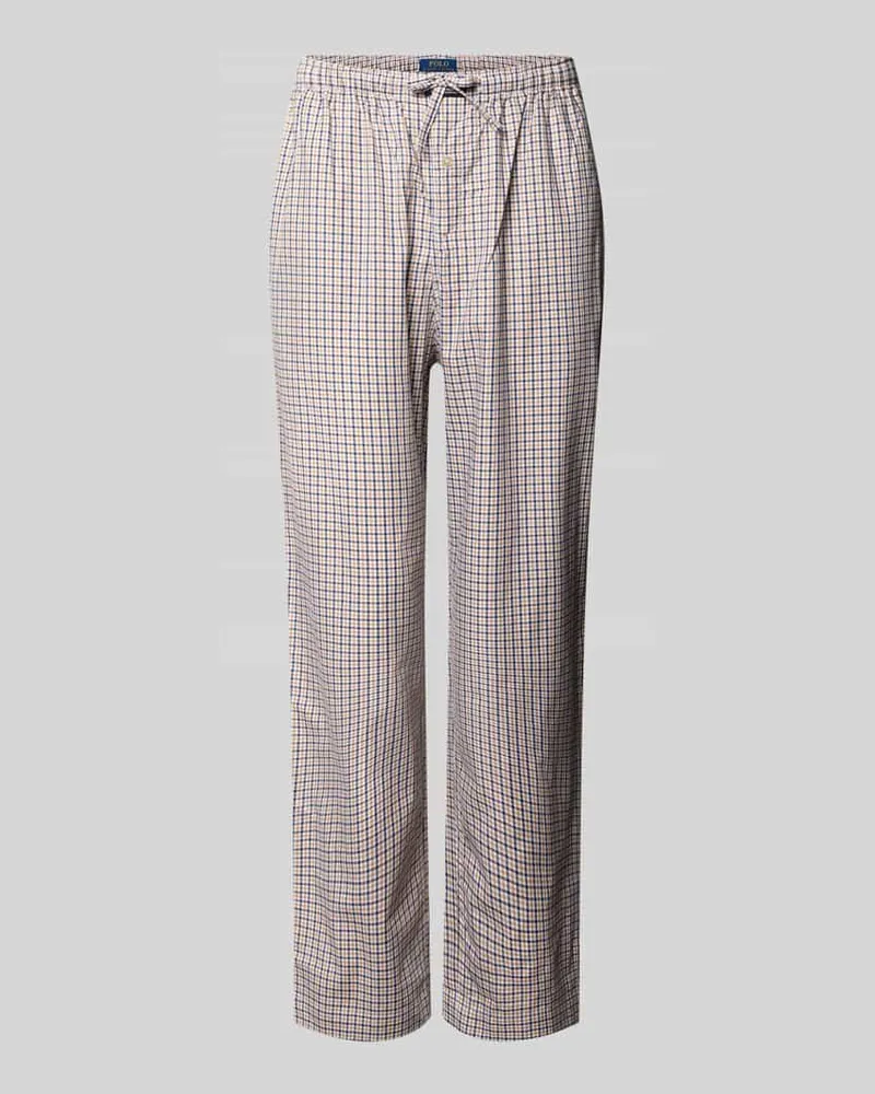 Ralph Lauren Regular Fit Pyjama-Hose aus reiner Baumwolle Dunkelgruen