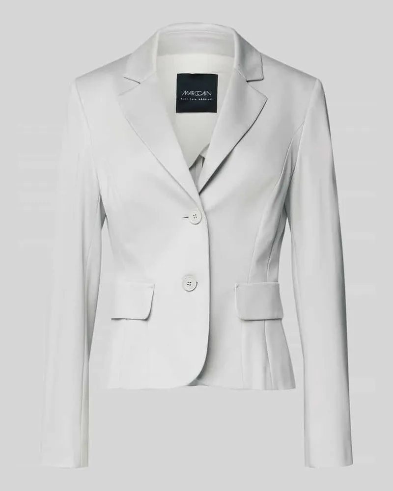 Marc Cain Slim Fit Blazer mit Pattentaschen Stein