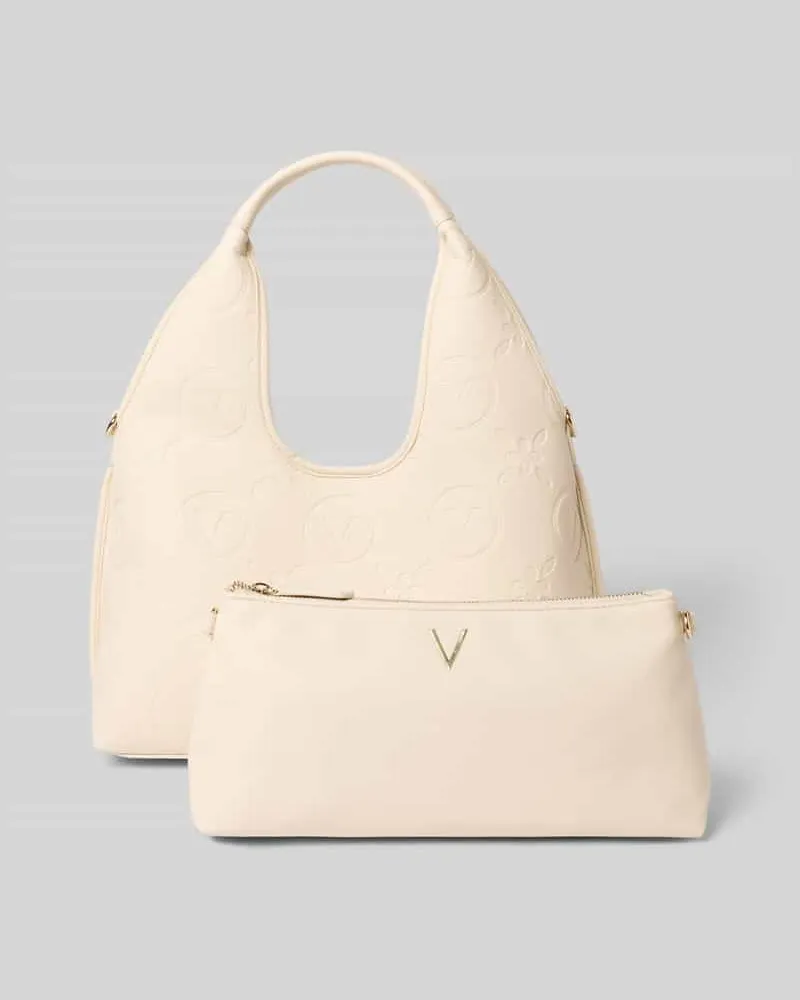 Valentino Bags Handtasche in Leder-Optik Modell 'Samba Ecru
