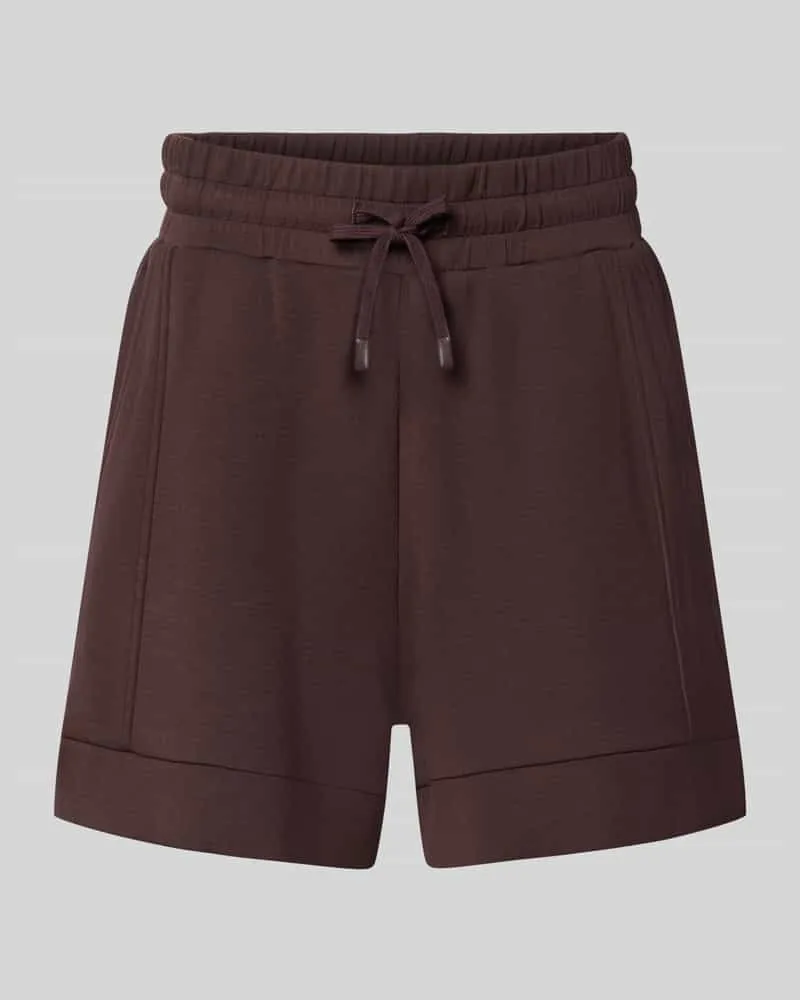 Varley Shorts aus Viskose-Mix Modell 'Atrium Dunkelbraun