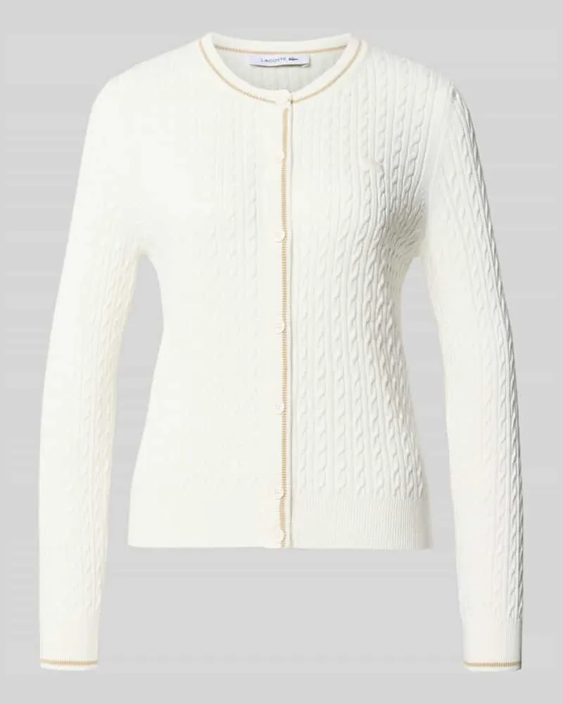 Lacoste Regular Fit aus Baumwoll-Mix Offwhite