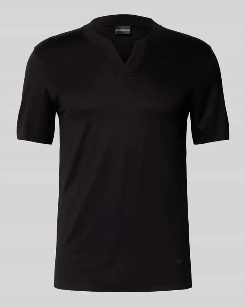 Emporio Armani T-Shirt mit V-Ausschnitt Black