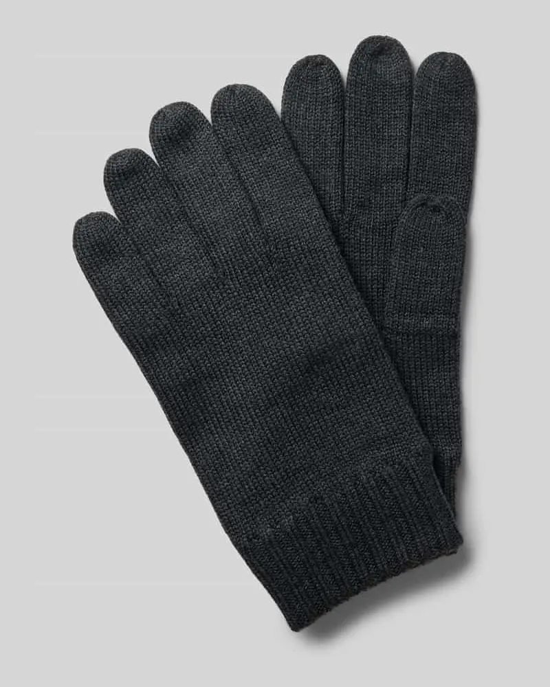 Ralph Lauren Handschuhe aus Wolle mit Label-Stitching Anthrazit
