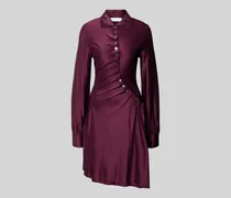 Knielanges Kleid aus Viskose-Mix
