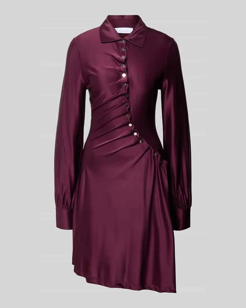 Paco Rabanne Knielanges Kleid aus Viskose-Mix Lila