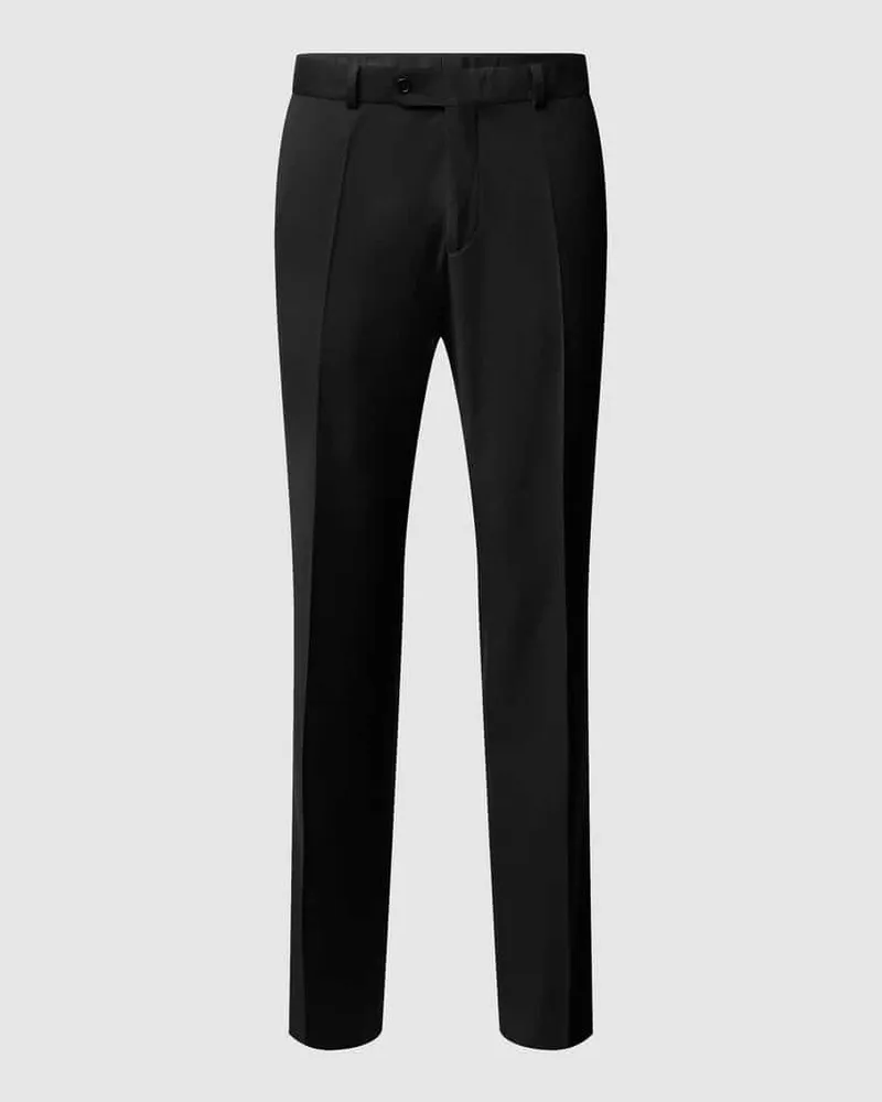 Carl Gross Modern Fit Anzughose aus Schurwolle Black