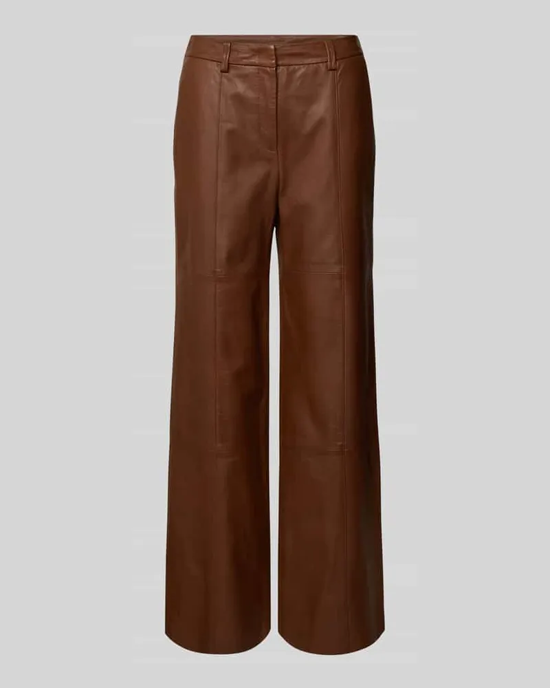 Marc Cain Jacke mit Reißverschluss Mittelbraun