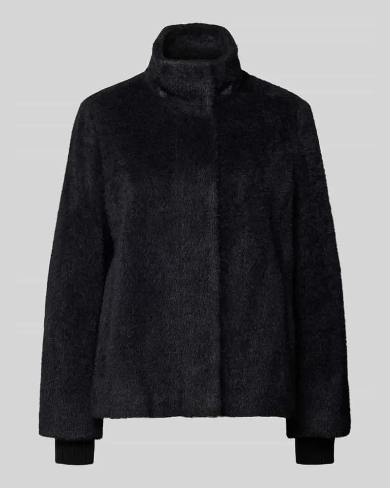 COMMA Jacke mit Kunstfell Black