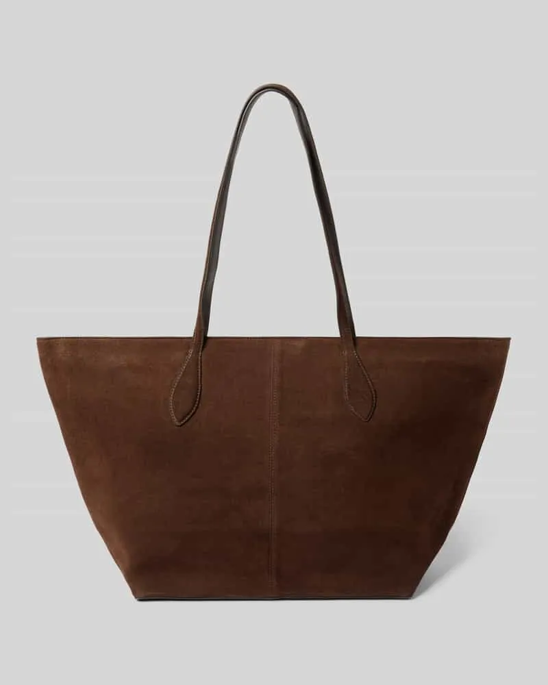 Mango Tote Bag mit Tragehenkel Dunkelbraun