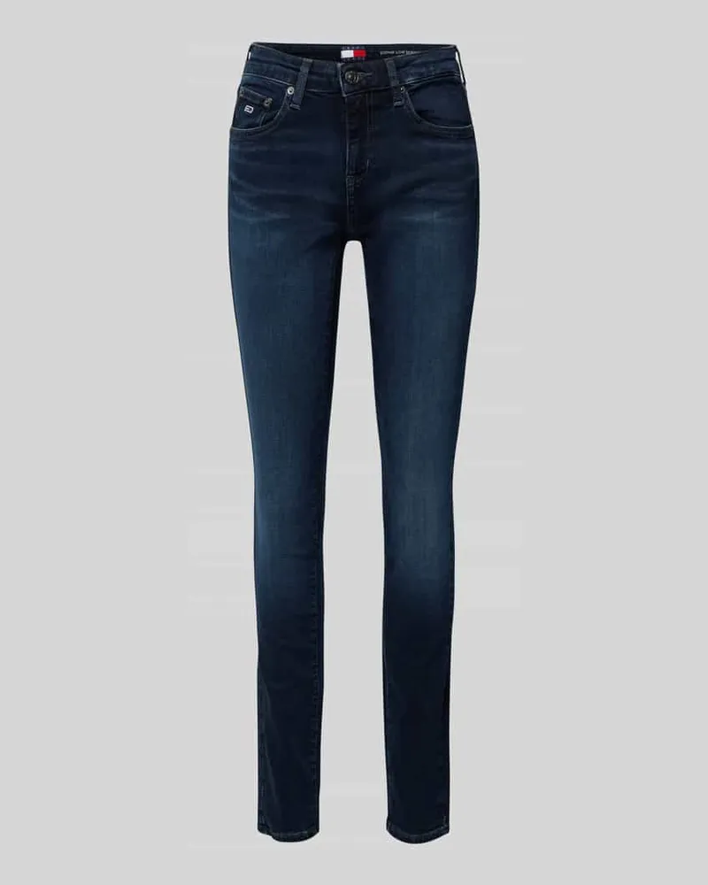 Tommy Hilfiger Skinny Fit Jeans aus Baumwoll-Mix Modell 'SOPHIE Dunkelblau