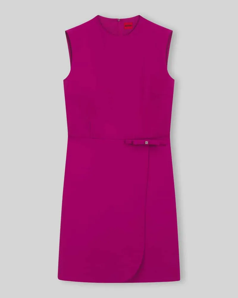 HUGO BOSS Etuikleid mit Schleifen-Applikation Pink