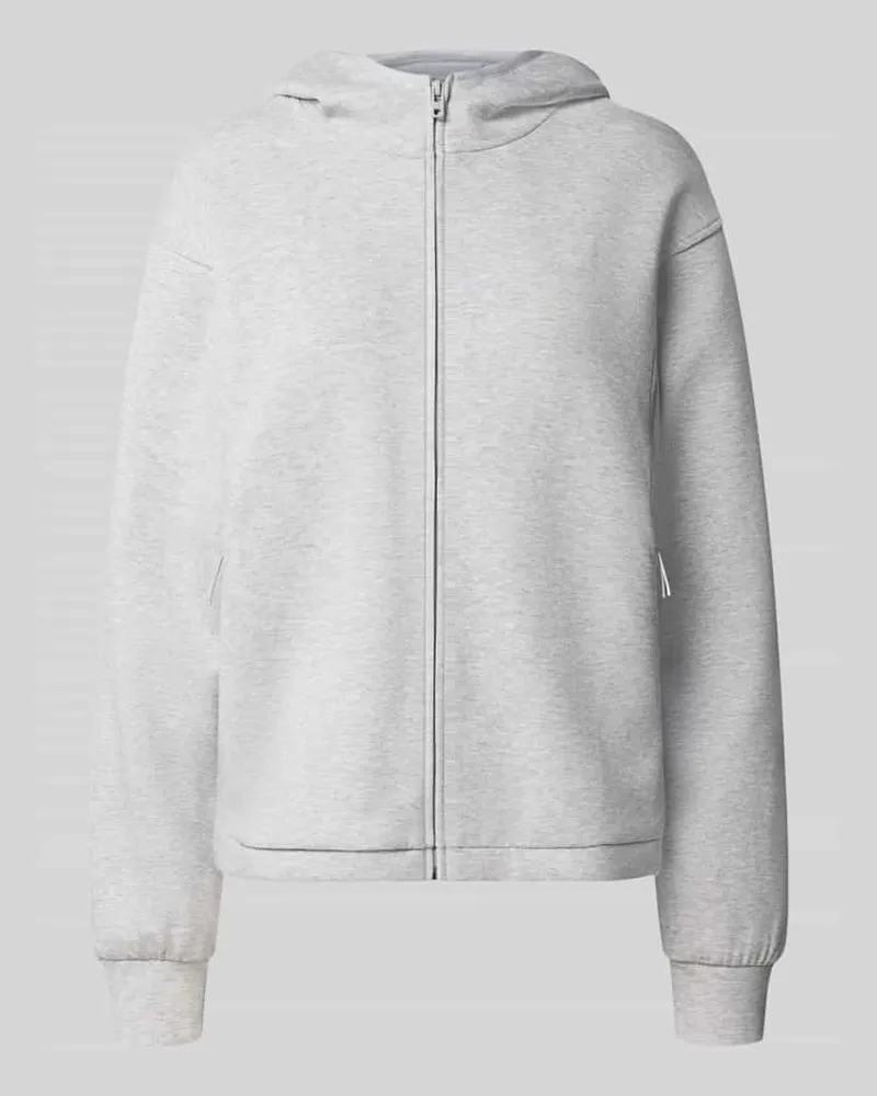 Under Armour Regular Fit Sweatjacke mit Baumwoll-Anteil Hellgrau