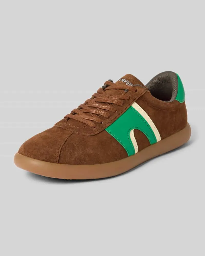 Camper Sneaker aus echtem Leder Modell 'Soller Cognac