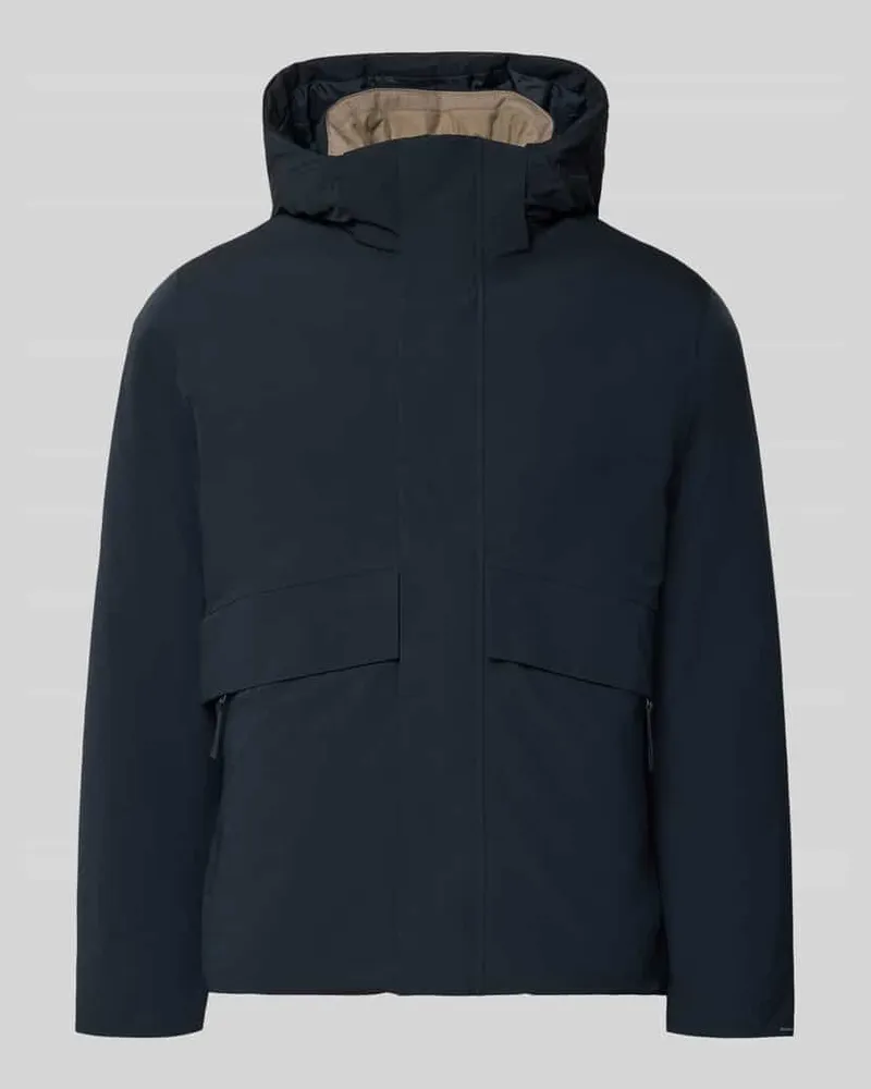 Jack & Jones Jacke mit Kapuze und Pattentaschen Modell 'LAMOON Marine