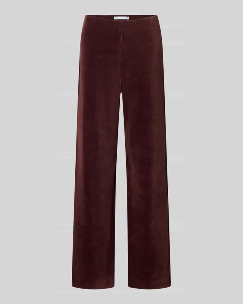 RAFFAELLO ROSSI  Regular Fit Cordhose aus Baumwoll-Mix Modell 'ELAINE Bordeaux