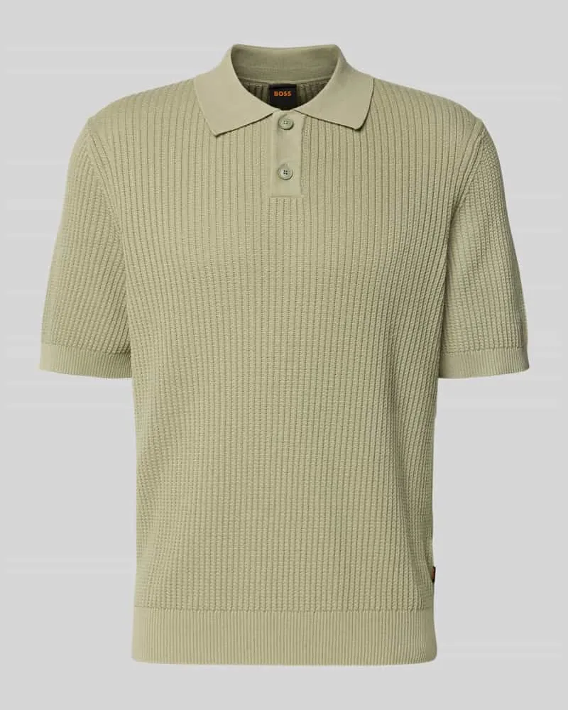 HUGO BOSS Relaxed Fit Poloshirt aus Baumwoll-Kapok-Mix Lind