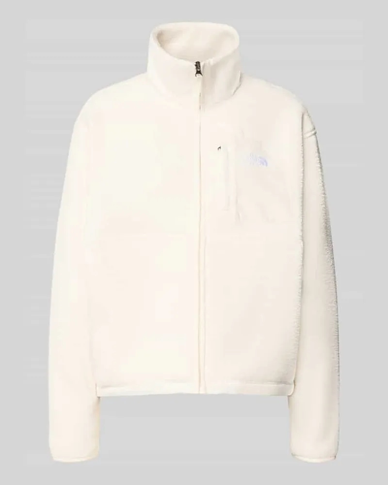 The North Face Regular Fit Fleecejacke mit Stehkragen Modell 'YUMIORI Offwhite