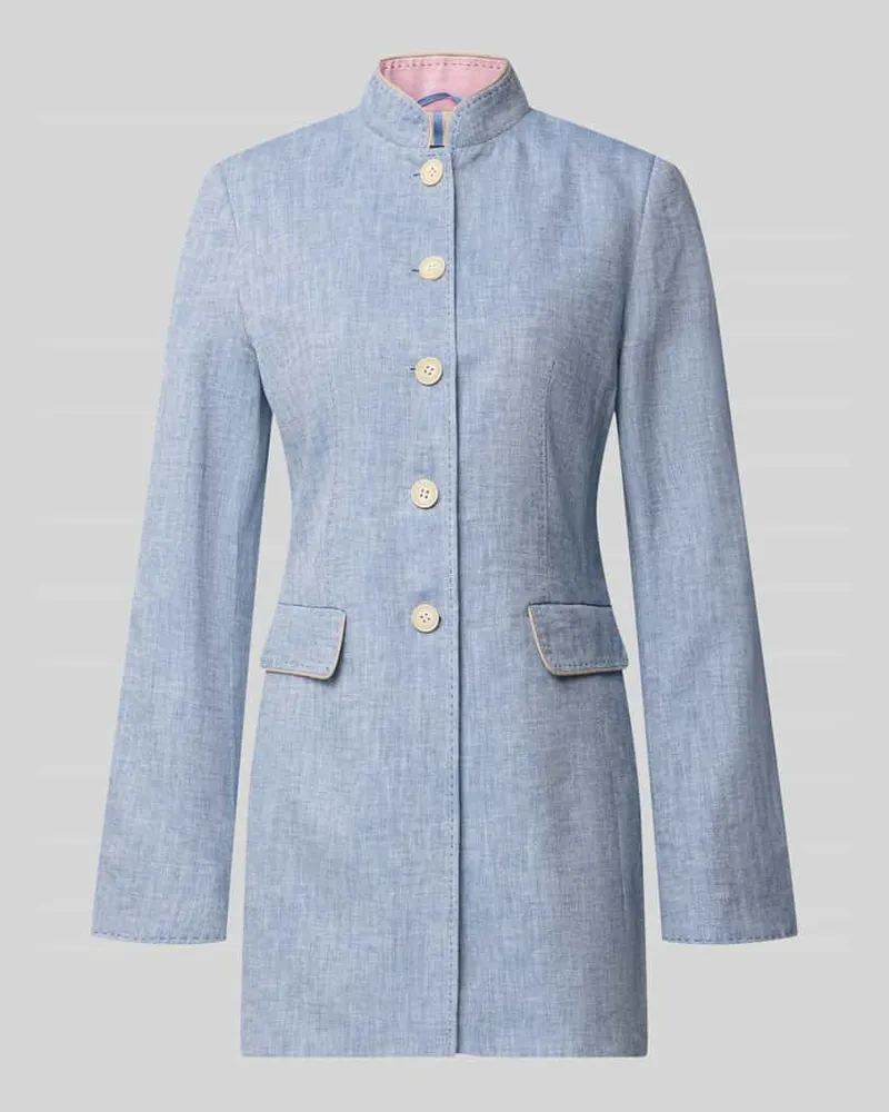 White Label Slim Fit Blazer mit Pattentaschen Hellblau