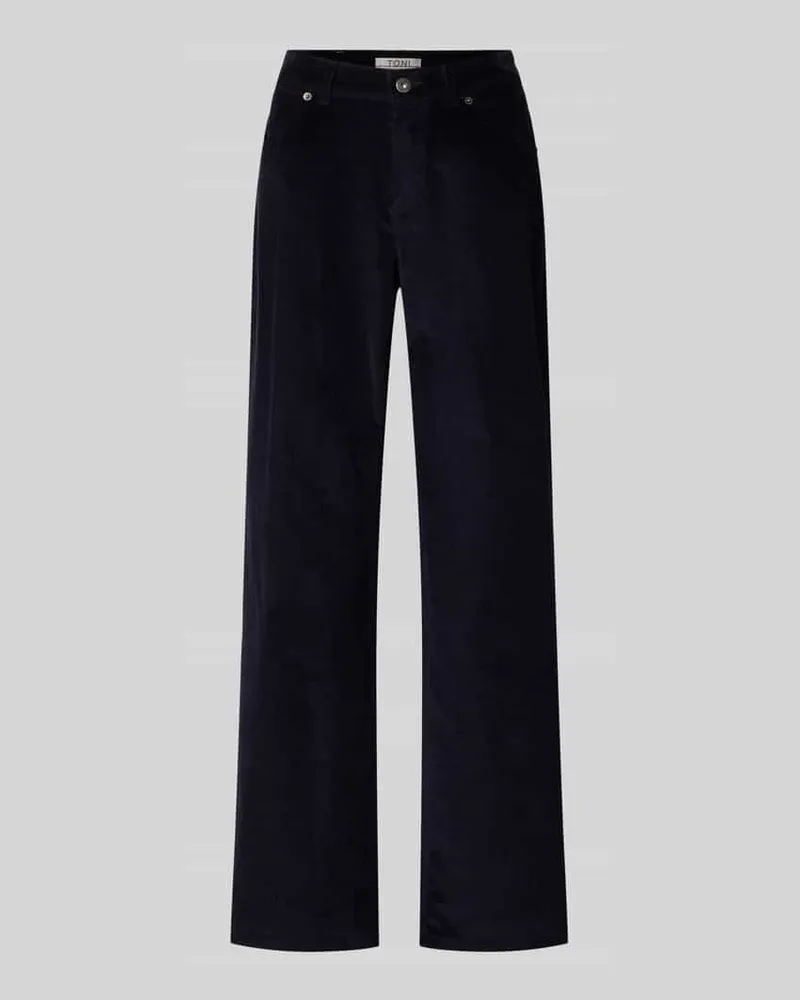 TONI Wide Fit Cordhose mit Eingrifftaschen Modell 'Liv Dunkelblau