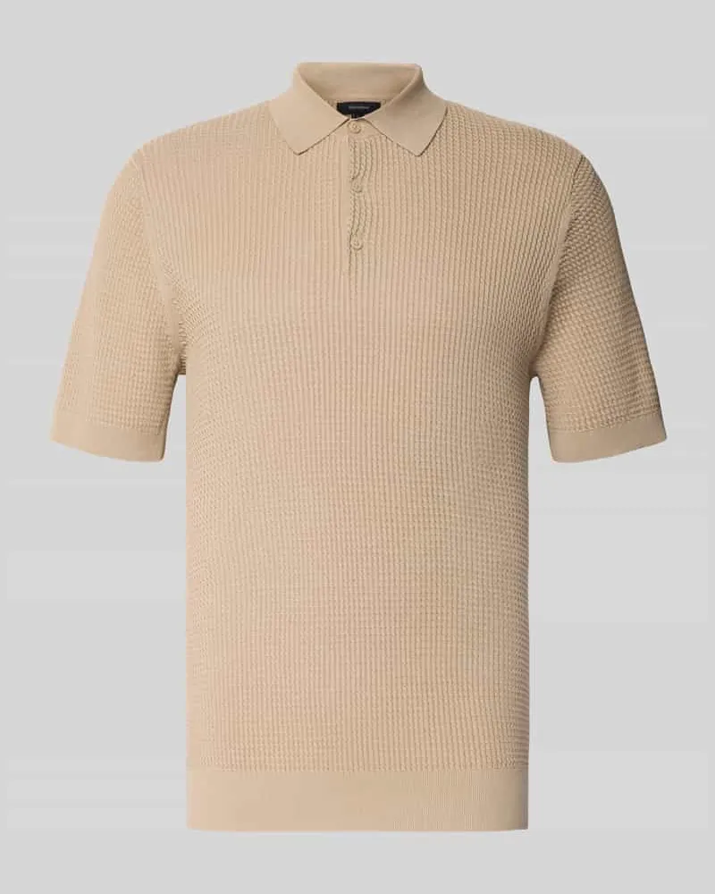 Matinique Slim Fit Poloshirt mit Knopfleiste Beige