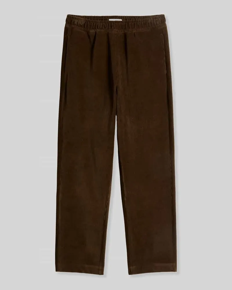 Marc O'Polo Relaxed Fit Cordhose aus reiner Baumwolle Dunkelbraun