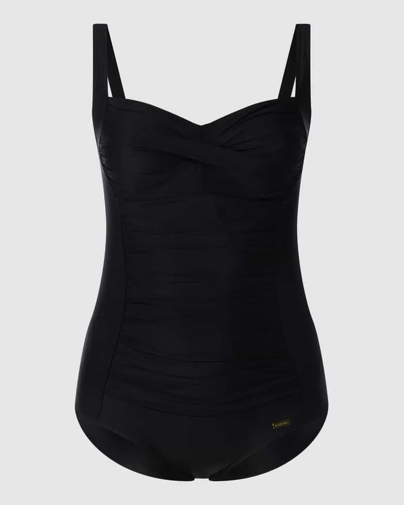 Lascana PLUS SIZE Badeanzug mit Raffungen Black