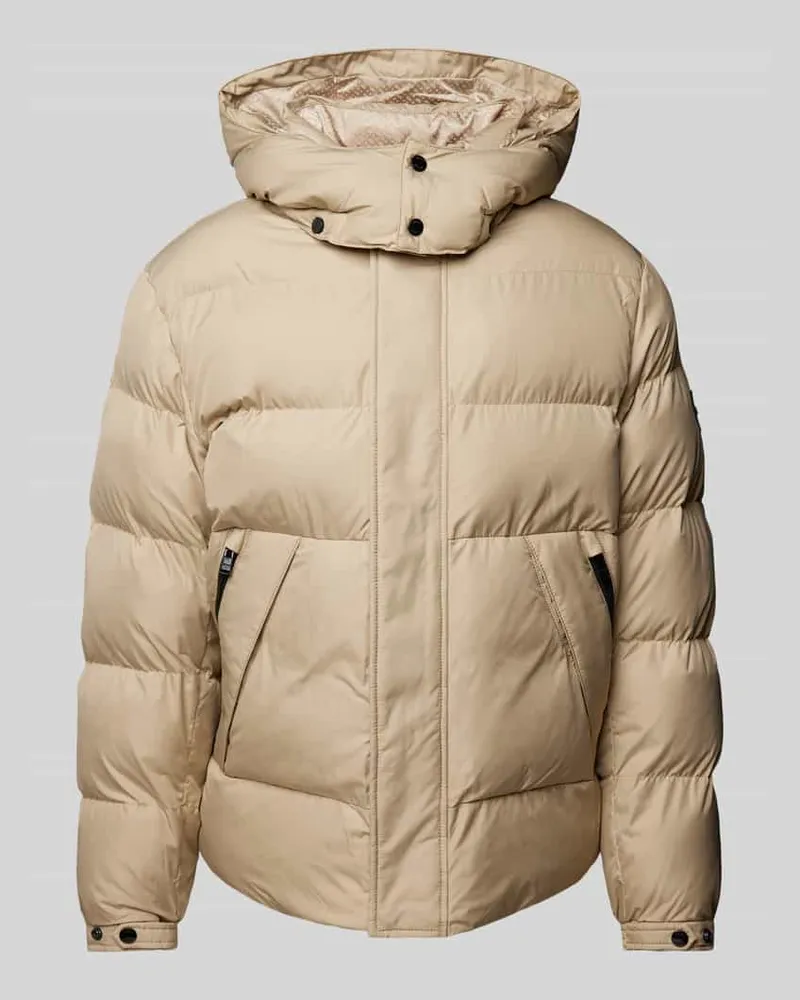 HUGO BOSS Steppjacke mit Kapuze Modell 'Corbinian Taupe