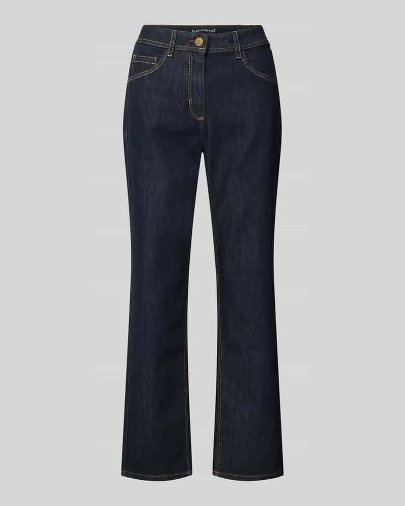 Luisa Cerano Jeans mit Eingrifftaschen Jeansblau
