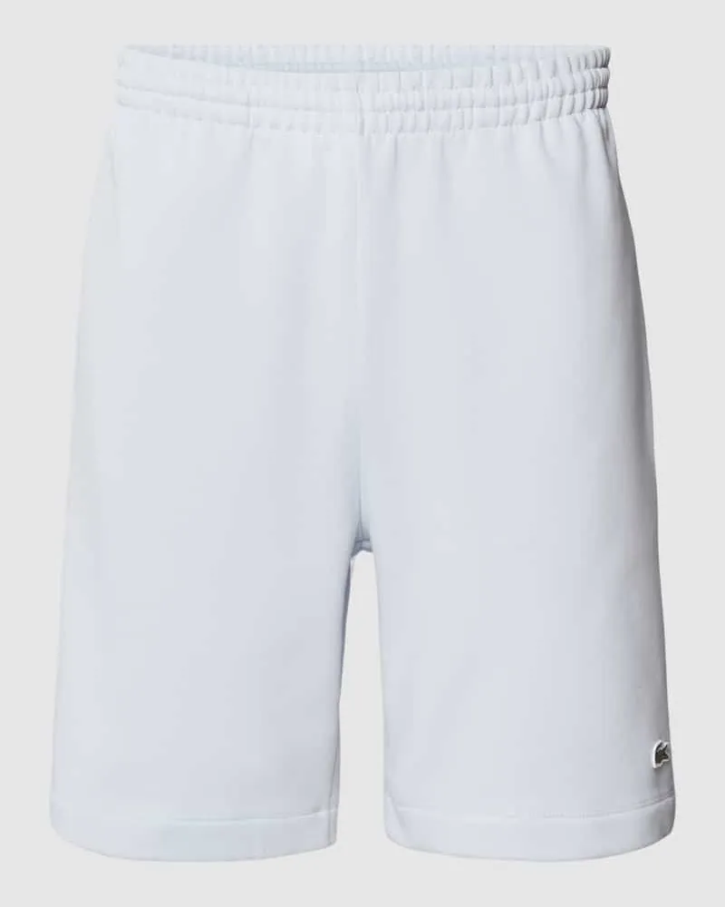 Lacoste Regular Fit Shorts mit elastischem Bund Hellblau