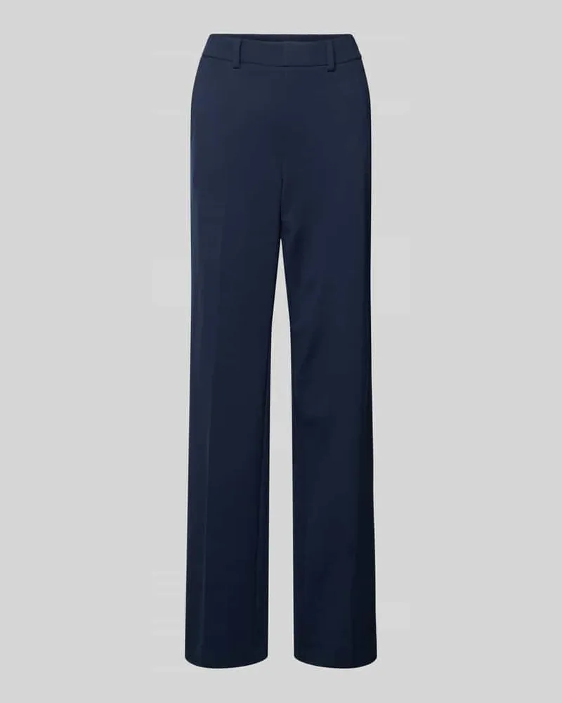 SteHmann Straight Leg Stoffhose mit Bügelfalten Modell 'Fenja Marine
