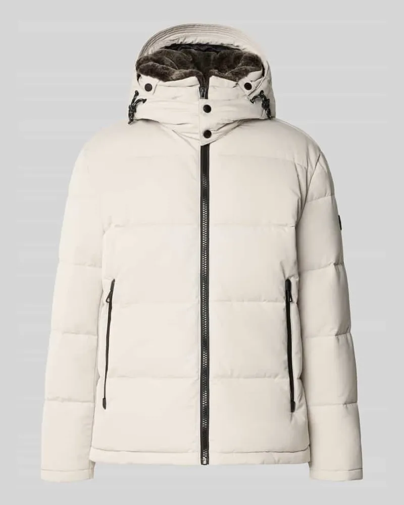 Strellson Regular Fit Steppjacke mit Reißverschlusstaschen Modell 'ARCOLA Offwhite