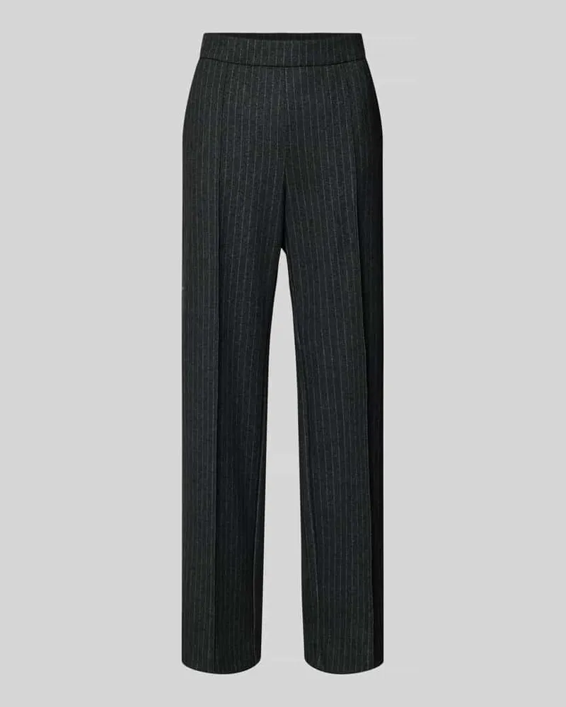 MAC Jeans Wide Leg Hose mit elastischem Bund Modell 'Chiara Dunkelgrau