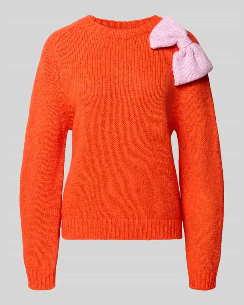 Essentiel Relaxed Fit Pullover aus Baumwoll-Mix Modell 'KOLLIER Hellrot