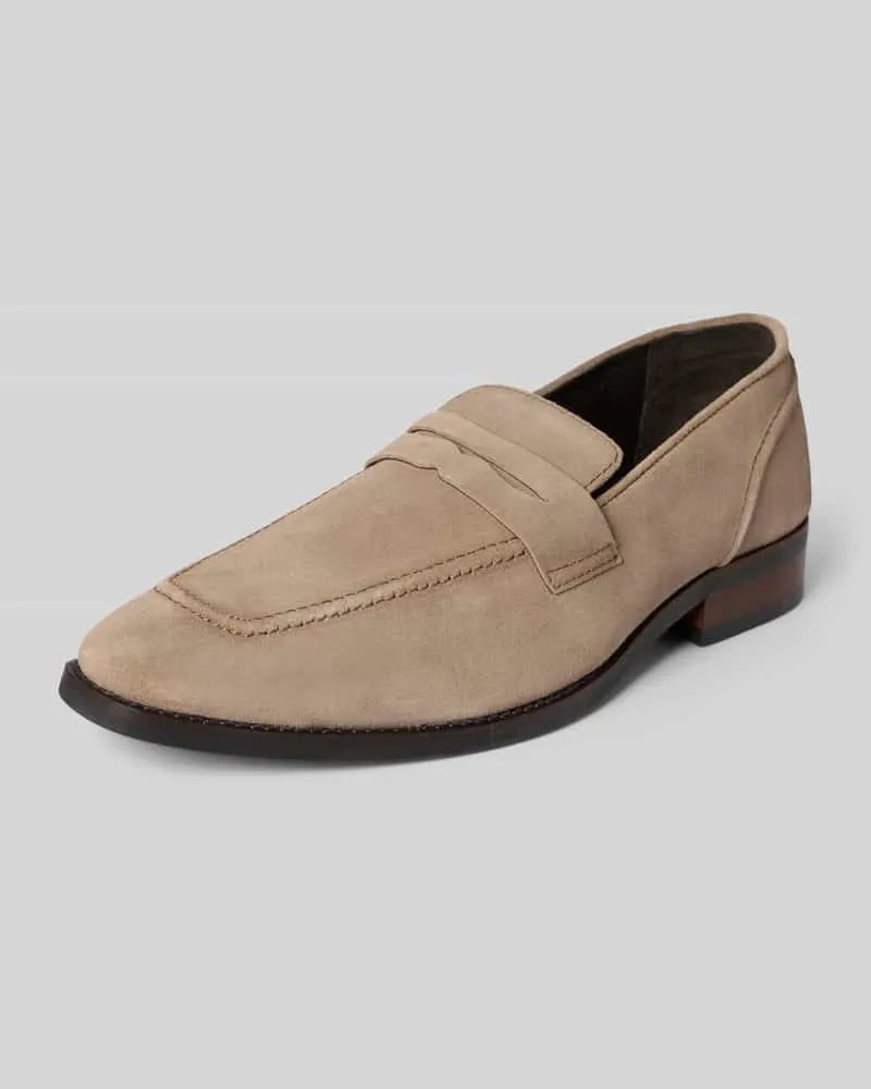 PS Poelman Loafers aus Leder Modell 'Gerry Beige