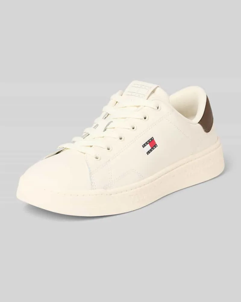 Tommy Hilfiger Low Top Sneaker aus echtem Leder Weiss