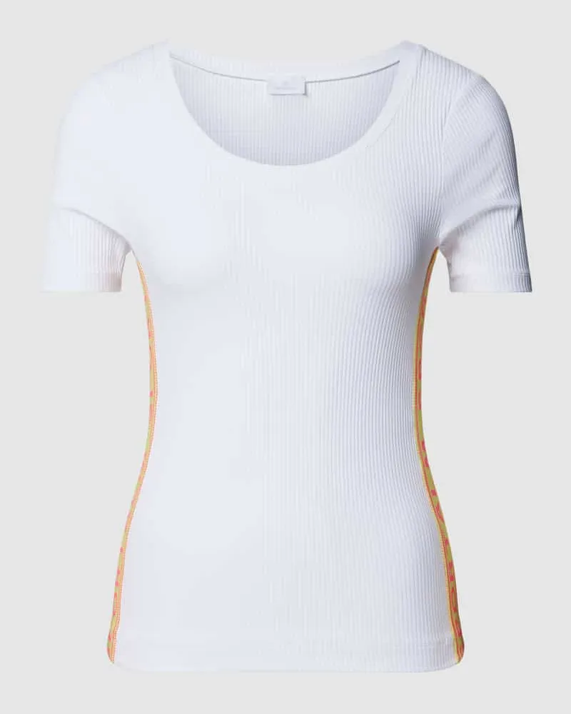 Sportalm T-Shirt in Ripp-Optik Offwhite