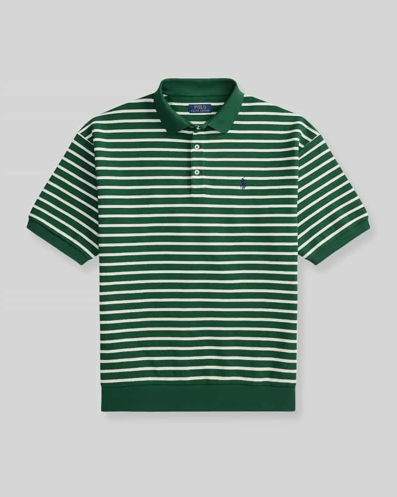 Ralph Lauren Loose Fit Poloshirt aus Baumwoll-Mix Gruen