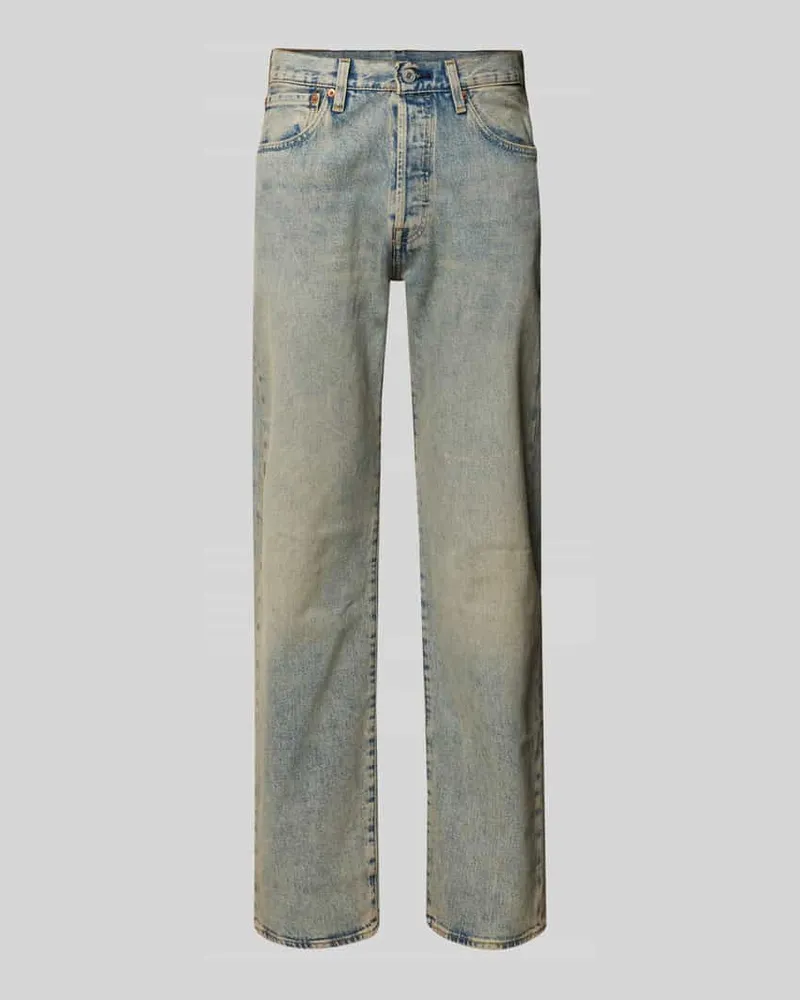 Levi's Straight Fit Jeans aus Baumwoll-Mix Modell '501®Original Schlamm