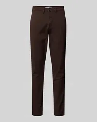 Selected Homme Slim Fit Chino mit Gürtelschlaufen Modell 'NEW Miles Dunkelbraun