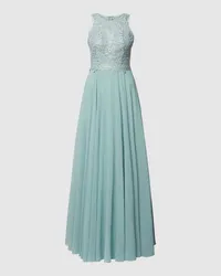 LUXUAR Abendkleid mit Ziersteinbesatz Mint