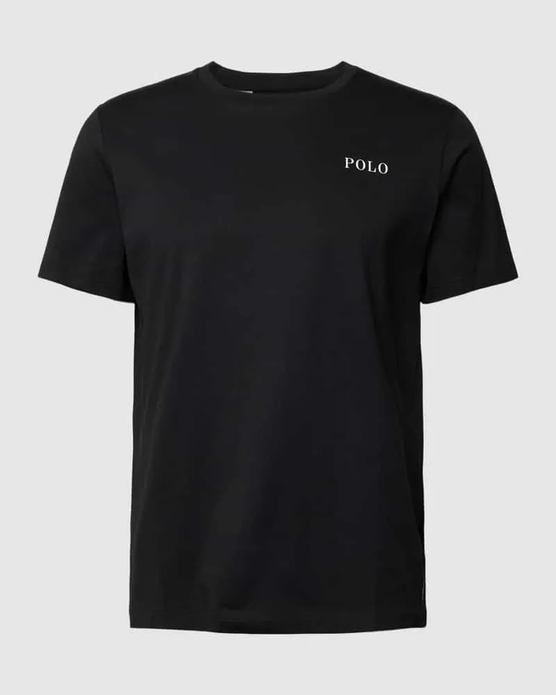 Ralph Lauren T-Shirt mit Label-Print Modell 'LIQUID COTTON Black