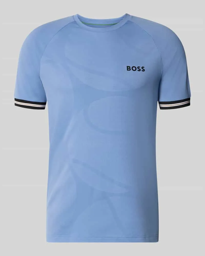 HUGO BOSS Regular Fit T-Shirt mit Label Print Modell 'TOC SERVE 2 Ocean