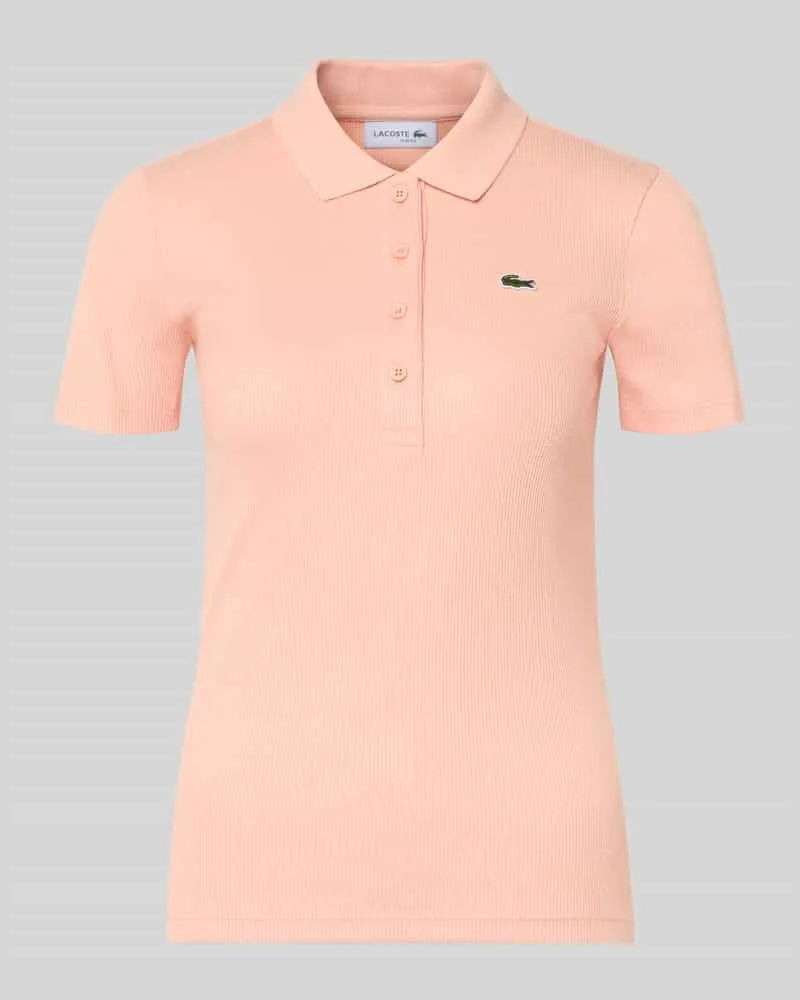 Lacoste Slim Fit Poloshirt aus reiner Baumwolle Apricot